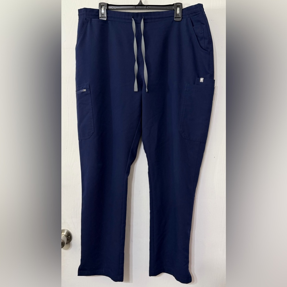 FIGS Yola Skinny Scrub Pants Navy Technical Collection
